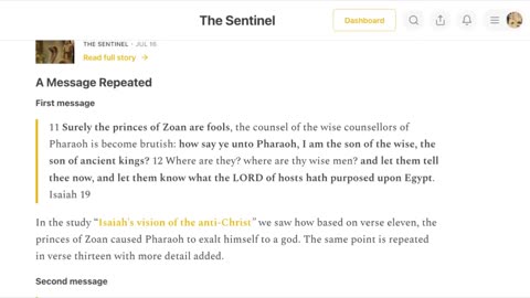 (11/11/2023) Isaiah's vision of the AntiChrist & Fasting and Prayer