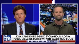 Kirk Cameron says Drag Queen libraries are banning him from reading his Christian book to kids