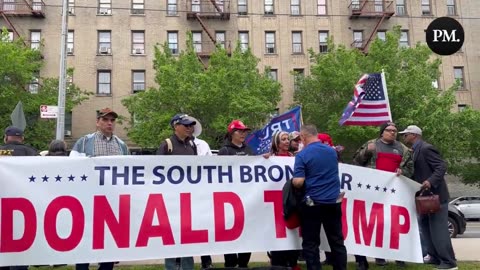 Patriots for Donald Trump are marching and holding a rally in Bronx, New York 2024