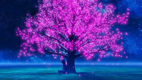 A.I. simulation purple tree