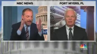 Sen. Ron Johnson tells NBC's Chuck Todd: "You don't invite me on to interview me, you invite me on to argue with me..."