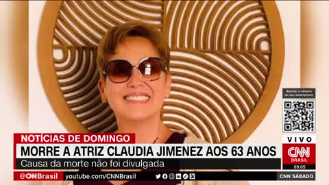 Morre a atriz Claudia Jimenez aos 63 anos | CNN SÁBADO