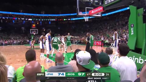 Boston Celtic, Jason Tatum - Game 7 highlights against the Sixers - 2023 NBA PLAYOFFS.