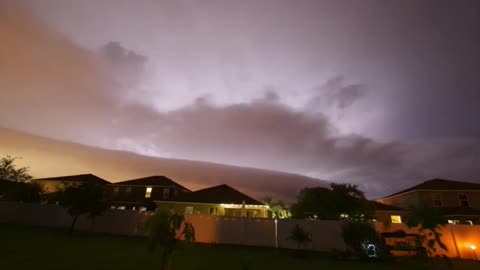 Timelapse Of Clouds Covering The Sky During A Thunderstorm