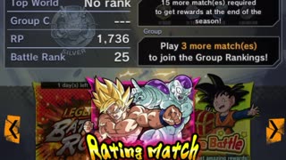 Dragon ball legends PvP ranked matches!!