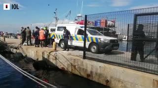 Watch: Law Enforcement arrest fishermen and impound their boat at Kalk Bay Harbour