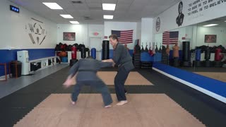 An example of the American Kenpo technique Returning Storm