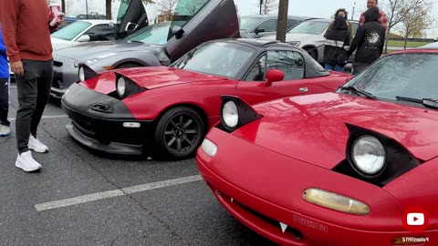 Cars and Coffee Dulles Landing with JDM cars