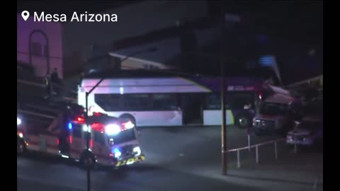 🚨BREAKING: A City bus has crashed into a home resulting in multiple injuries Mesa | Arizona