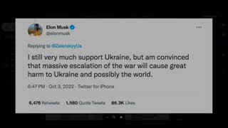 Musk Is Convinced That Escalation Will Cause Great Harm To Ukraine & Rest of World