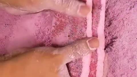 Favorite pink plaster powder