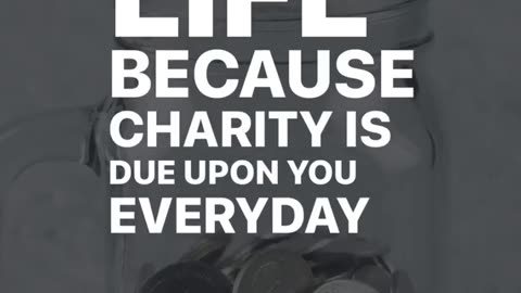 Charity is due upon us every single day #sadaqa #islam #hadith #prophetmuhammad #islamicquotes