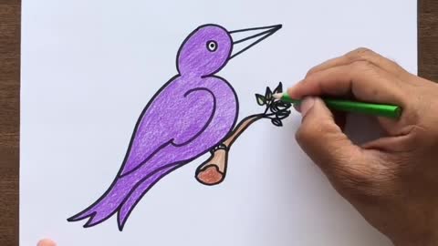 ✍️✍️How to Draw a Bird Very Easy Drawing✍️