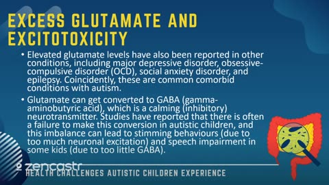 43 of 63 - Excess Glutamate and Excitoxicity - Health Challenges Autistic Children Experience