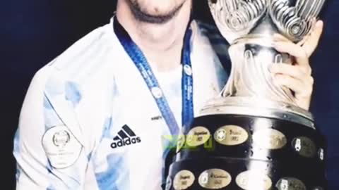 Lionel Messi and Cristiano Ronaldo trophies messi ronaldo cr7 portugal argentina