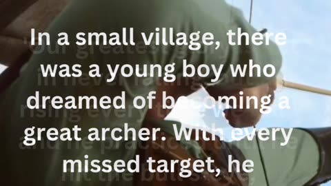 In a small village lived a young boy ...