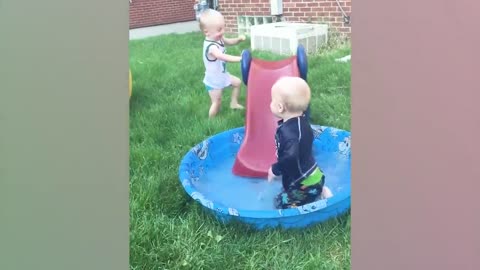 Funny Babies Playing Slide Fails - Cute Baby Videos-18