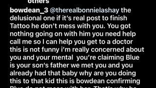 Bowdean #Blueface Manager Says Bonnie Lashay Is Delusional & The Tattoo Isn’t Real