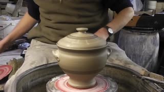 How to make a Pottery Casserole on the Wheel