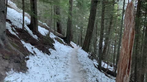 Ice Hiking Through Mount Hood National Forest – Tamanawas Falls – Oregon – 4K