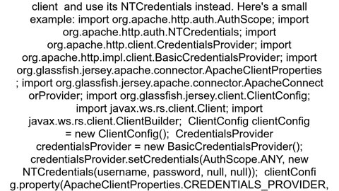 Credentials cannot be used for NTLM authentication