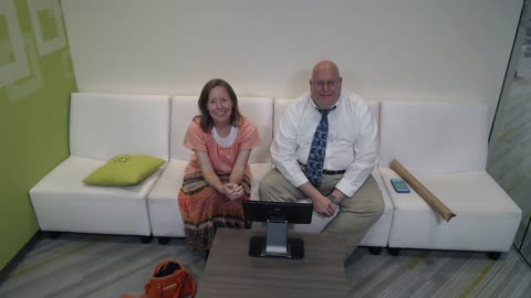 David & Emily at FamilySearch Library