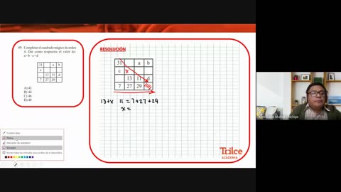 TRILCE SEMESTRAL 2021 | SEMANA 05 | HAB. MATEMÁTICA: JUEGOS LOGICOS I classroom