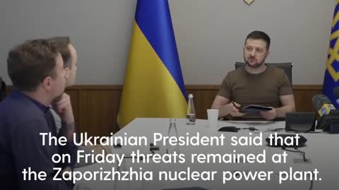 Zelensky: Zaporizhzhia nuclear plant still threatened