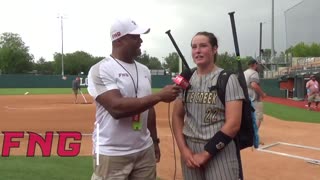 5A State Semis Montgomery Lake Creek P Ava Brown with 9 K's beats Rockhill 8-2 to reach 5A Finals.