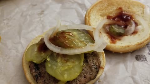 Hamburger & Fries from Burger King