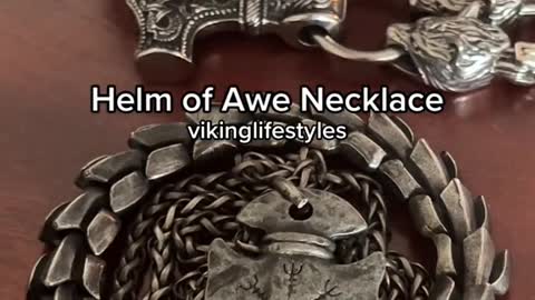 Pairing our Dragon Scale Bracelet with the Helm of Awe Necklace today