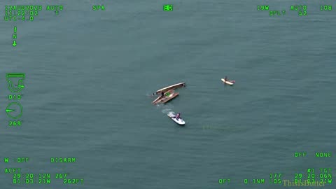Volusia County lifeguards rescue stranded boaters after boat breaks in ocean
