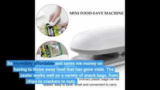 Customer Comments: Mini Bag Sealer, ROMSTO Handheld Heat Vacuum Sealer, 2 in 1 Heat Sealer and...
