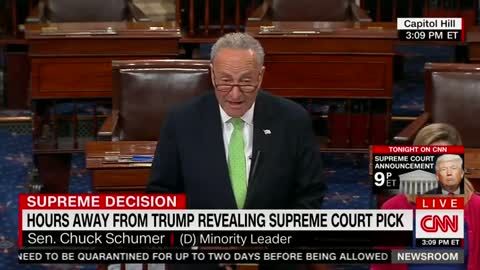 Watch Schumer Whine How Trump Didn't Consult Him On SCOTUS Pick
