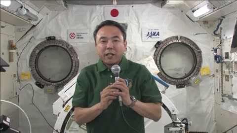 ISS Crew Member Talks with -TV Tokyo-