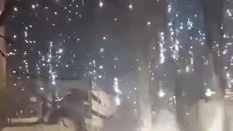 Ukrainian soldiers got some fireworks