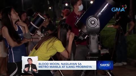 Blood Moon, nasilayan sa Metro Manila at ilang probinsya _ Saksi