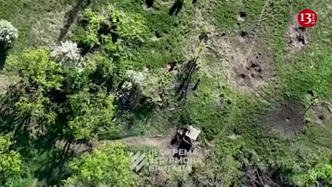 Footage of counteroffensive of Ukrainian tanks and armored vehicles near Bakhmut