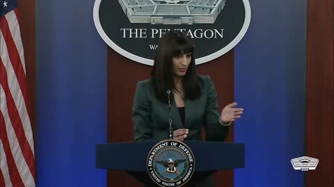 Deputy Pentagon Press Secretary Sabrina Singh briefs the news media at the Pentagon