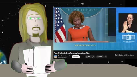 Banned From Youtube|| live cartoon ridicules white house press sec- live