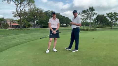 Simple putting drill for consistent speed.