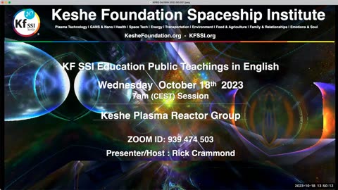 Keshe Plasma Reactor Group 2023-10-18-T1