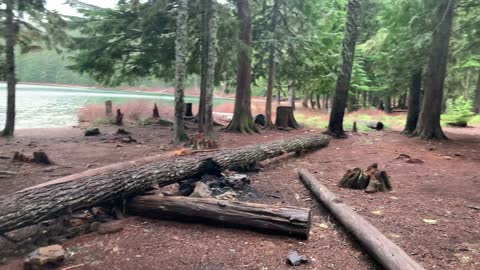 Oregon – Mount Hood National Forest – Lower Twin Lake's Two Northern Backcountry Camping Spots – 4K