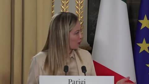 Expor 2030 -Giorgia Meloni : Declarações de imprensa conjuntas com o presidente da República Francesa Emanuel Macron