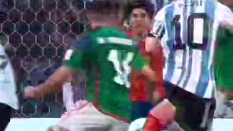 "Check out this incredible and most clutch goal by Messi against Mexico in the World Cup! 🚀⚽️