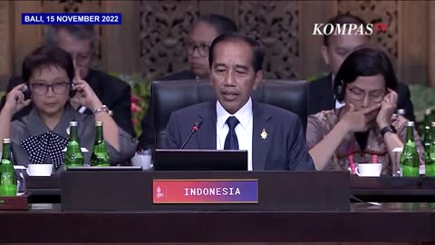 [FULL] Pidato Lengkap Presiden Jokowi di KTT G20 di Depan Para Pemimpin Dunia: We Must End The War