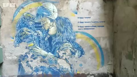 El arte callejero en Ucrania busca capturar la memoria de la guerra