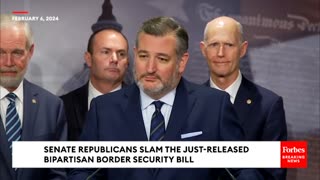 'Chris Murphy Admits The Border Never Closes!': Ted Cruz Rips Bipartisan Border Security Bill.