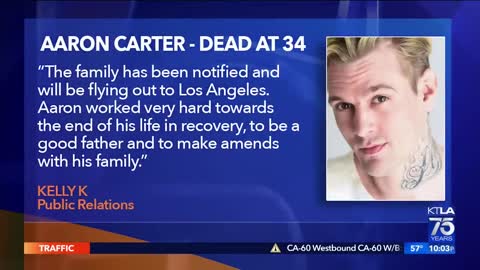 Singer Aaron Carter found dead at 34