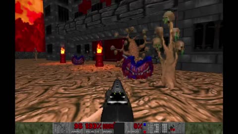 Brutal Doom - Inferno - Ultra Violence - Warrens (E3M9) - 100% completion